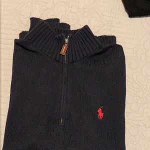 Men’s sweater navy zip up